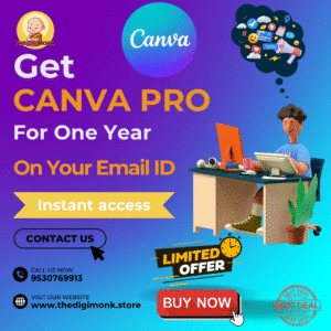 Get Canva Pro for 1 Year – Instant Activation on Your Email ID | Best Price Offer