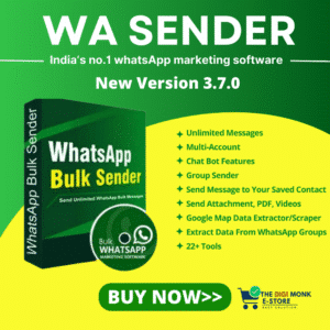 WA Sender 3.7.0 – India’s No.1 WhatsApp Marketing Software | Unlimited Bulk Messaging Tool