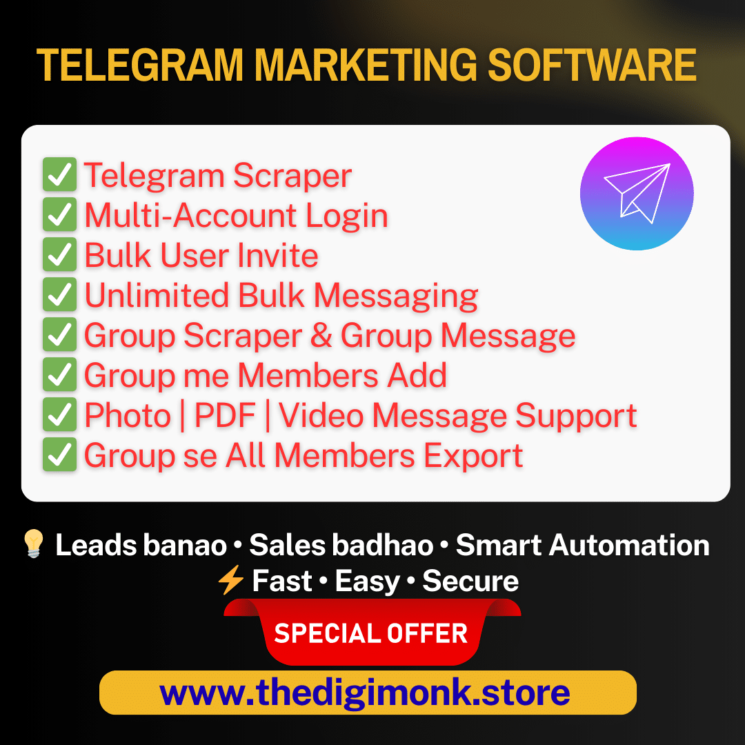 Telegram Marketing & Automation Software