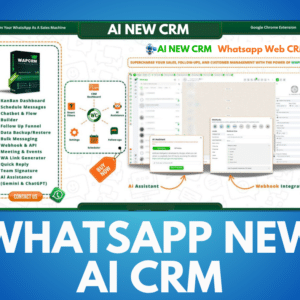 AI WhatsApp CRM Tool Dashboard with Automation and Bulk Messaging Features